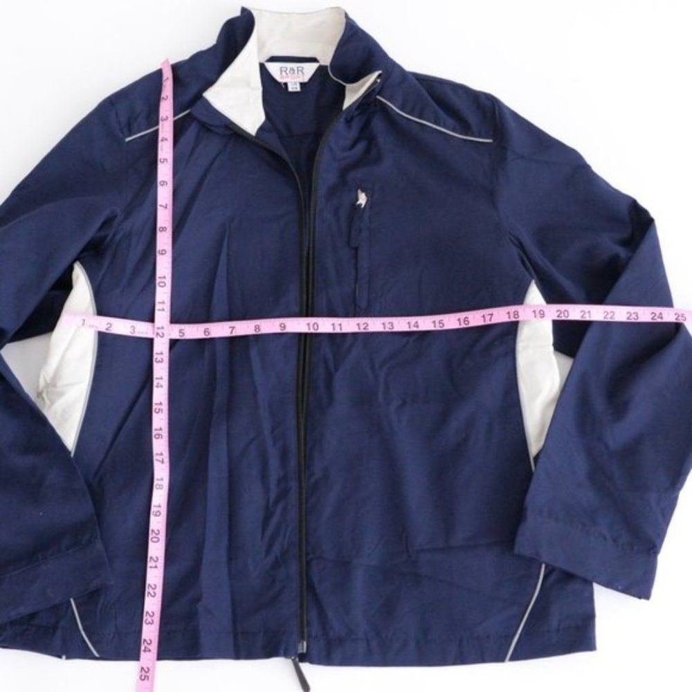 Vintage R&R Navy Spring/ Fall Jacket Size  Large - Picture 4 of 10